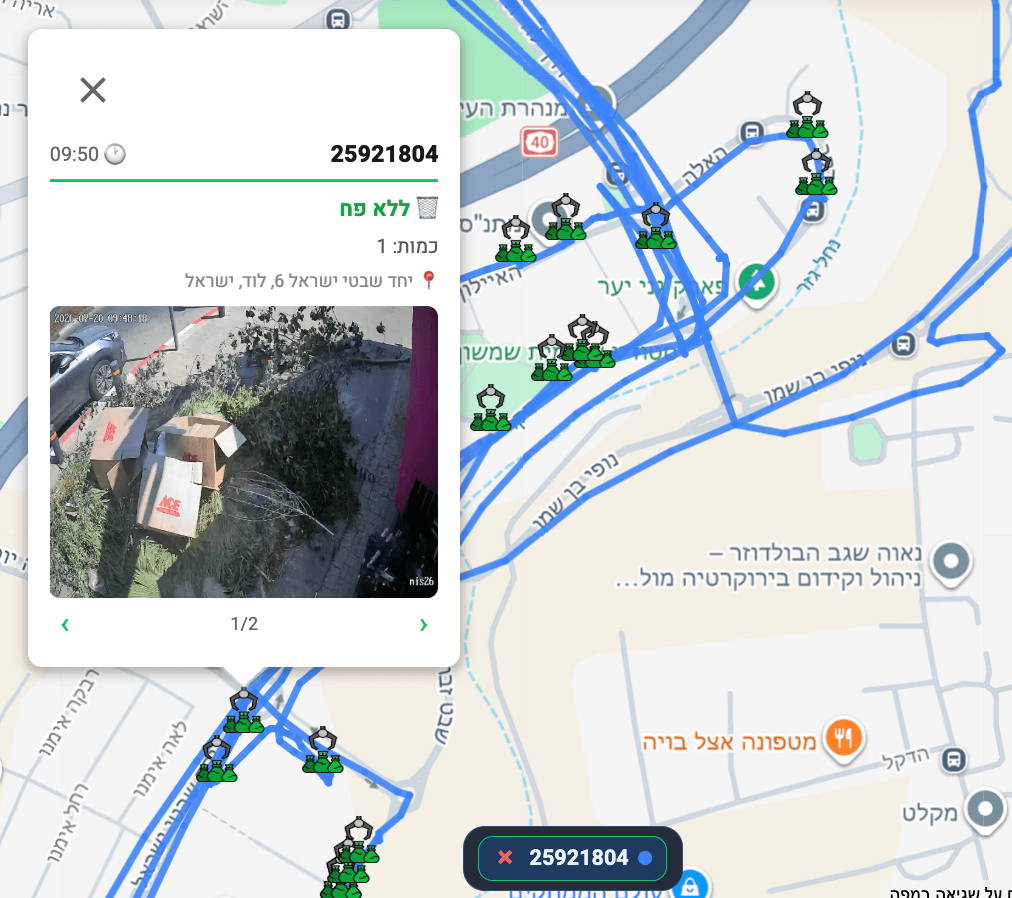 Route Display on Map